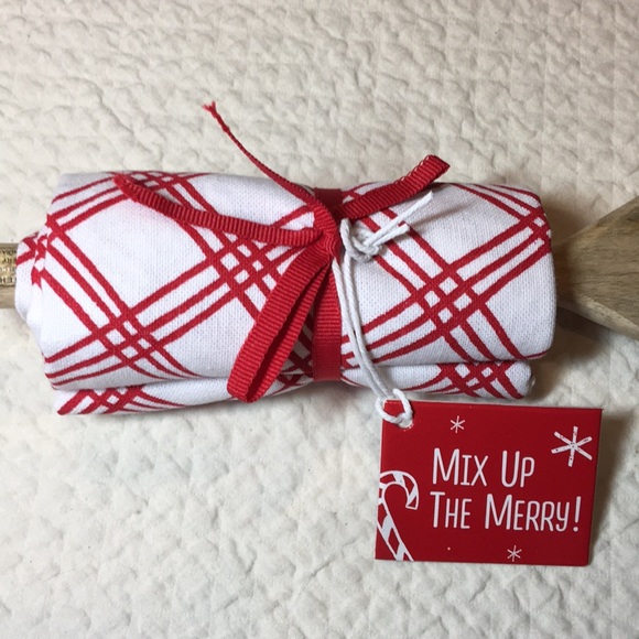 HALLMARK ❄️Mix Up The Merry❄️ Hostess Spoon + Towel 2-pc Set, NWTag - Picture 2 of 8